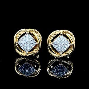 David Yurman Diamond Earrings